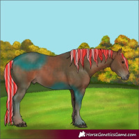 Horse Color:Painted Silver Black