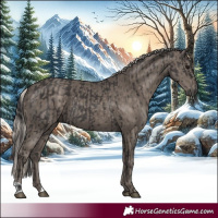 Horse Color:Smoky Black and Silver Smoky Black