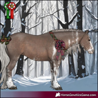 Horse Color:White Spotted Silver Black Mushroom 