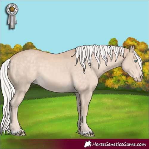 Horse Color:Silver Perlino 