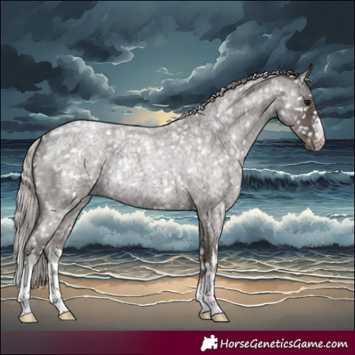 Horse Color:White Spotted Silver Blue Roan Snowflake Varnish Rabicano 