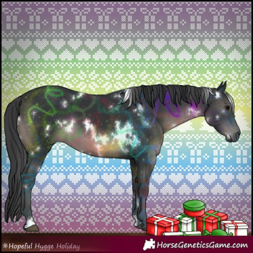 Horse Color:White Spotted Black 