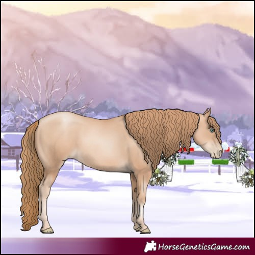 Horse Color:Gold Champagne Pearl Rabicano  and Gold Champagne Pearl Rabicano 