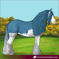 Horse Color:Watercolor Liver Chestnut Splash