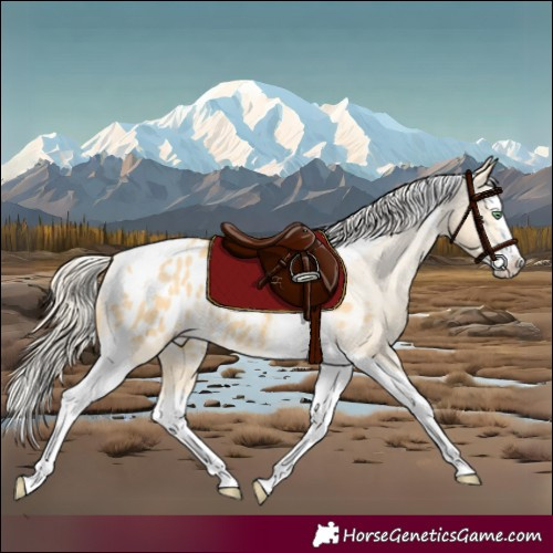 Horse Color:Gold Cream Champagne Splash Tobiano Appaloosa 