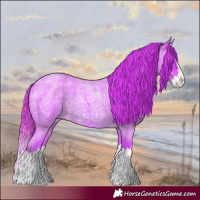 Horse Color:Watercolor Red Roan Splash 