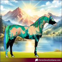 Horse Color:Painted White Spotted Palomino Splash 