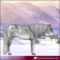 Horse Color:Powder White Platinum Silver Brown Chinchilla Dun Brindle 