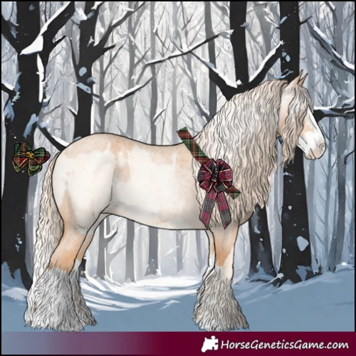 Horse Color:Cremello Roan Splash and Gray Cremello Roan Splash