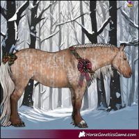 Horse Color:Platinum Liver Red Dun Brindle and Silver Brown Dun