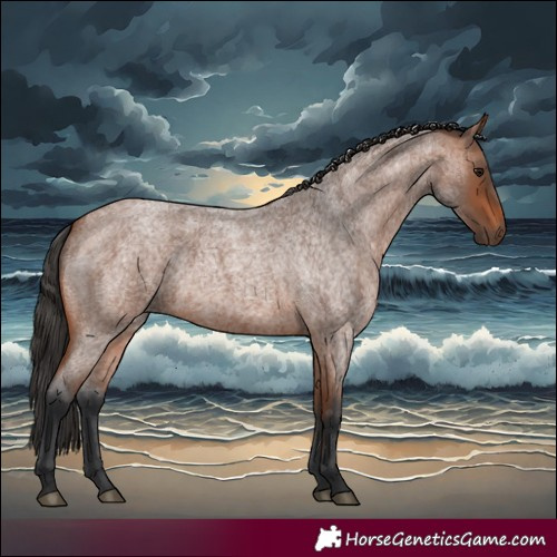 Horse Color:Bay Roan 