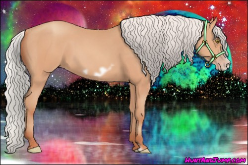 Horse Color:Silver Amber Champagne Frame 