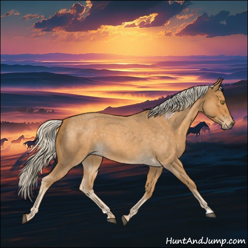 Horse Color:Palomino Roan 