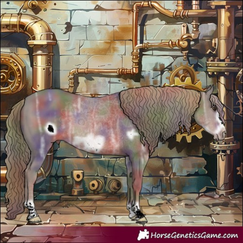 Horse Color:Nacre Liver Chestnut Ice Frame 