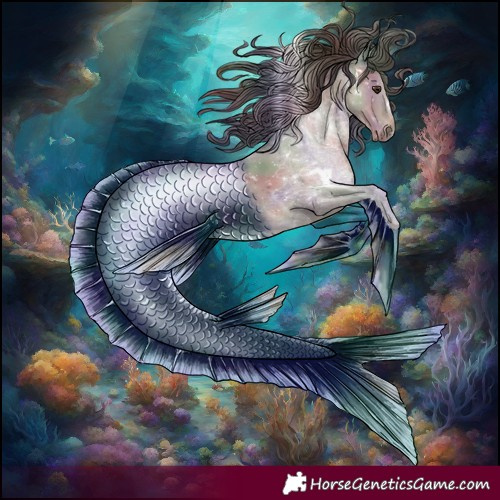 Horse Color:Nacre White Spotted Liver Chestnut Ice 