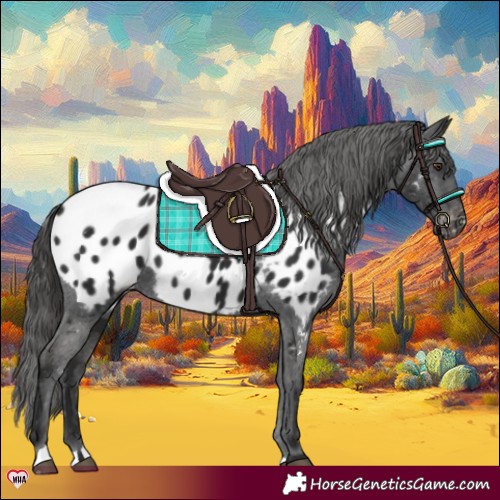Horse Color:Liver Chestnut Appaloosa 