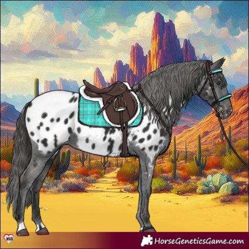 Horse Color:Liver Chestnut Near Leopard