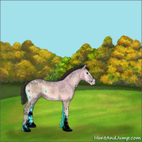 Horse Color:Liver Red Onyx Ice Sabino Brindle 