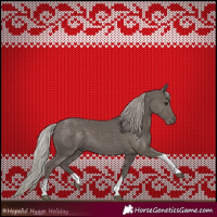 Horse Color:Silver Black Tobiano 