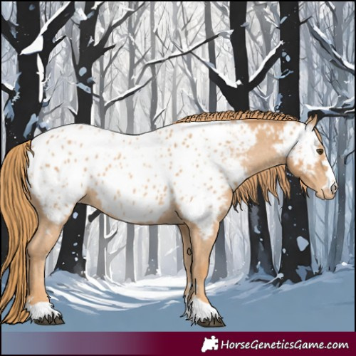 Horse Color:Chestnut Near Leopard