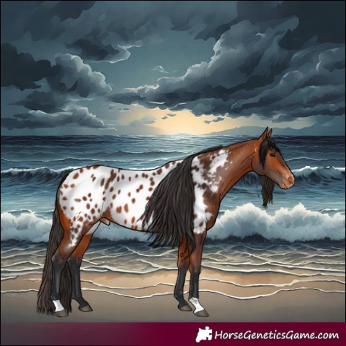 Horse Color:Bay Appaloosa 