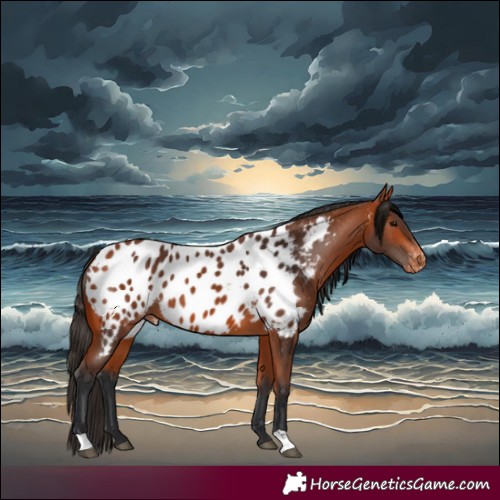 Horse Color:Bay Appaloosa 
