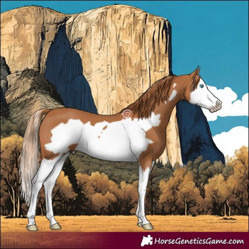 Horse Color:Chestnut Splash Frame 