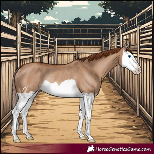 Horse Color:Red Dun Splash Rabicano 