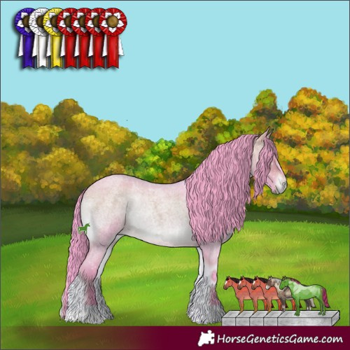 Horse Color:Watercolor Brown Roan Onyx 