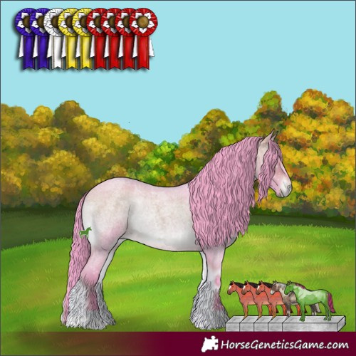 Horse Color:Watercolor Brown Roan Onyx 