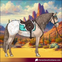 Horse Color:Amber Champagne Appaloosa 