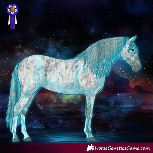 Horse Color:Thunderstruck Blue Ice Roan  and Thunderstruck Silver Blue Ice Roan 