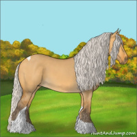 Horse Color:Silver Buckskin Dun Tobiano