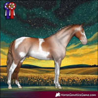 Horse Color:Gray Gold Champagne Tobiano Frame 