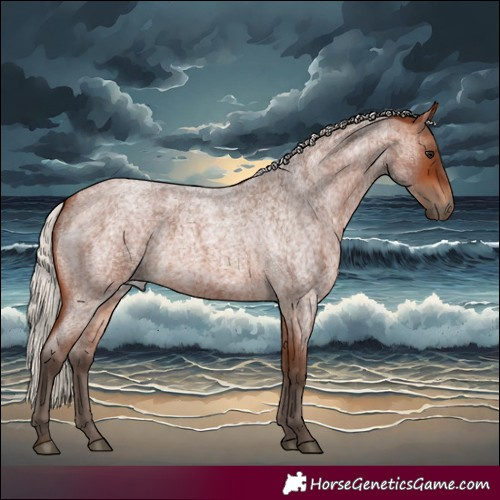 Horse Color:Silver Brown Roan 