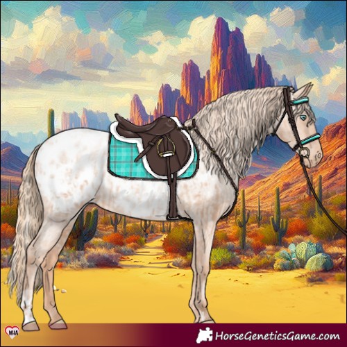 Horse Color:Gold Champagne Pearl Appaloosa Rabicano  and Gold Champagne Roan Pearl Appaloosa Rabicano 