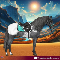 Horse Color:Black Snowcap 