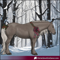 Horse Color:Silver Black 