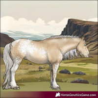 Horse Color:White Spotted Silver Smoky Black Pearl Mushroom Tobiano 