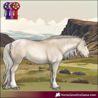 Horse Color:White Spotted Silver Smoky Black Pearl Mushroom Tobiano 