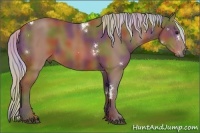 Horse Color:Nacre White Spotted Silver Brown