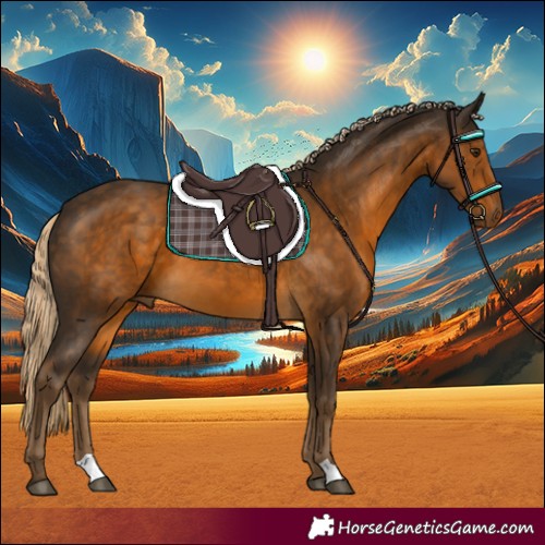 Horse Color:Chocolate Palomino 