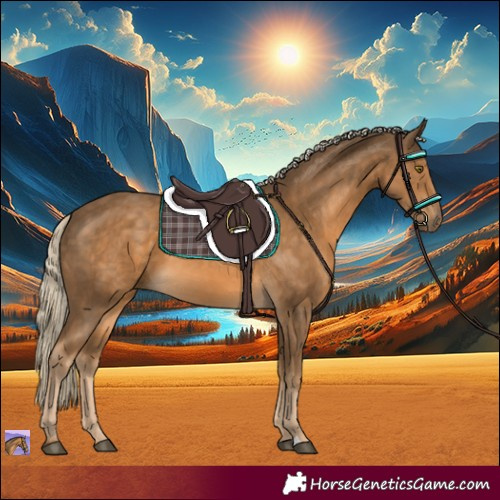 Horse Color:Chocolate Palomino 