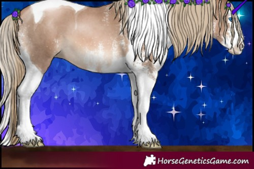Horse Color:White Spotted Liver Chestnut Pearl Splash Tobiano 