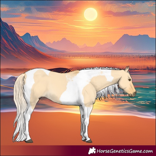 Horse Color:Palomino Dun Tobiano