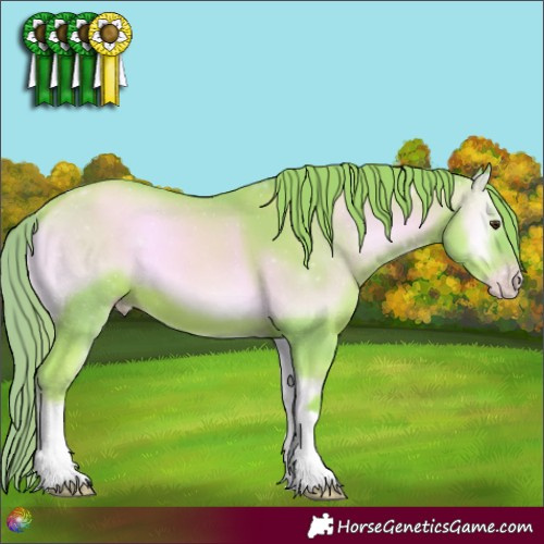 Horse Color:Watercolor Gold Champagne Onyx 