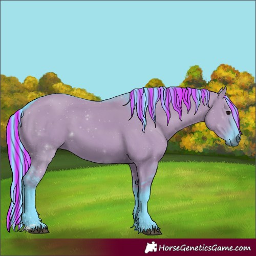 Horse Color:Painted Watercolor Smoky Grullo 