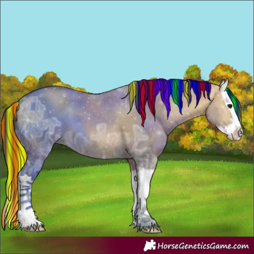 Horse Color:Painted Bay Ice Dun Splash 