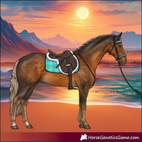 Horse Color:Chocolate Palomino 