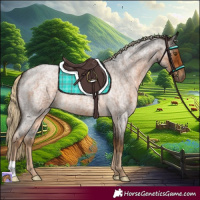 Horse Color:Chocolate Palomino Roan 